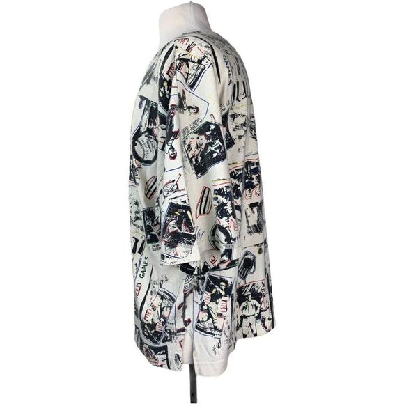 Vintage Red Eraser Baseball T-Shirt All Over Print - Picture 2 of 8